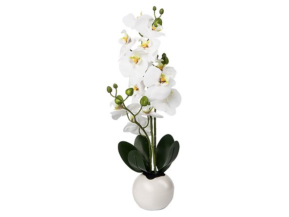 Orhidee artificiala in ghiveci 40 cm THK-074388